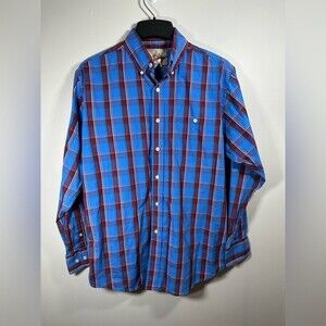 Wrangler vintage men’s button down western size medium dress shirt casual
